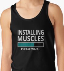 Muskeln installieren Bitte warten Tank Top