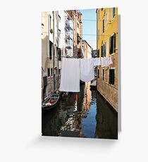 Italian Laundry Greeting Card