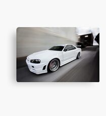 Nissan Skyline R34 GT-R Z Tune Canvas Print