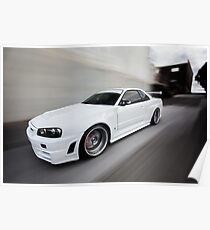 Nissan Skyline R34 GT-R Z Tune Poster