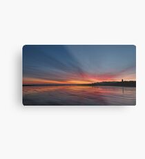 Sunrise over the beach at St Andrews, Scotland Metal Print