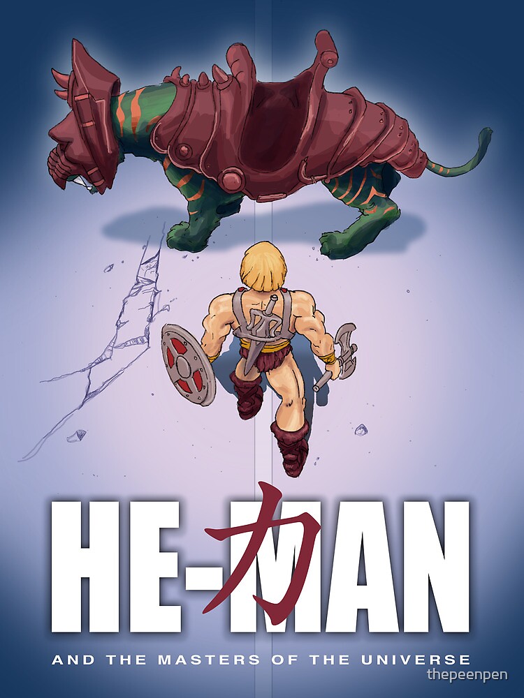 He Man And The Masters Of The Universe Akira Greeting Card By