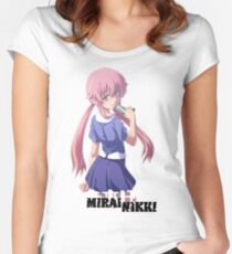 Gasai Yuno Future Diary Low Cost HQ Women's Fitted Scoop T-Shirt