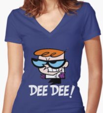 DEE DEE! Women's Fitted V-Neck T-Shirt