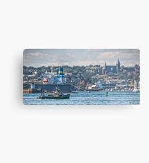 Harbor Activity Metal Print