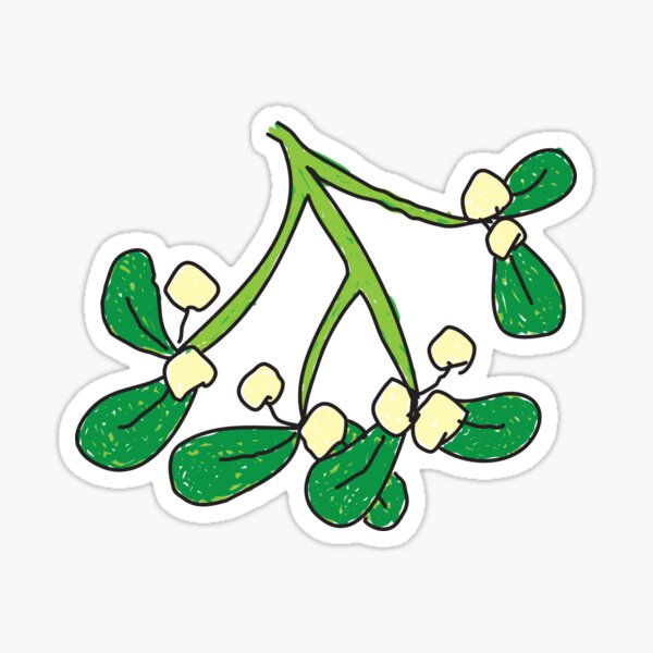 Mistletoe Christmas Sticker