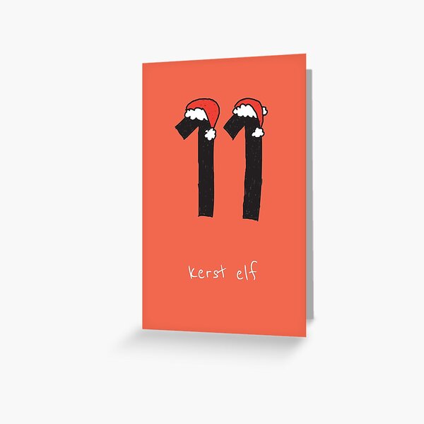 Kerst Elf Christmas Greeting Card