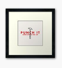 Punch it! - Zombie Survival Tools Framed Print