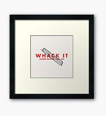 Whack it! - Zombie Survival Tools Framed Print