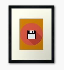 3 and a Half inch disc Framed Print