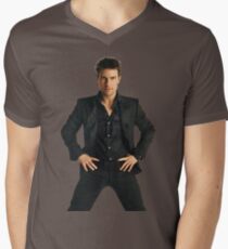Camiseta de cuello en V Tom Cruise