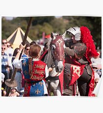 Preparing for jousting Poster