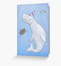 Birthday Beluga Greeting Card