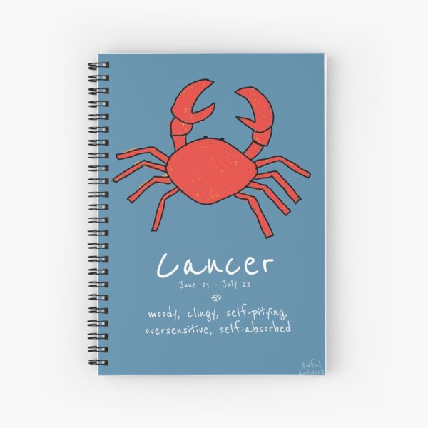 Star Signs: Cancer Spiral Notebook