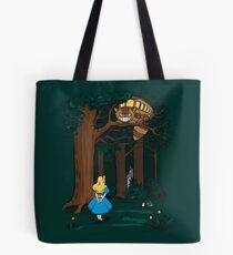 My Neighbor in Wonderland (Dark Green) Tote Bag