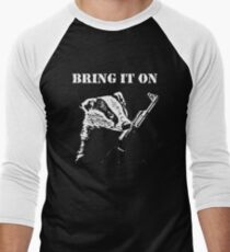 Badger Fights Back (safe) Men's Baseball ¾ T-Shirt