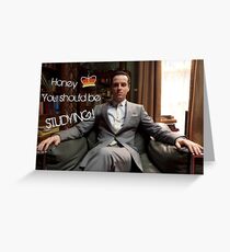 Go Study—James Moriarty Greeting Card