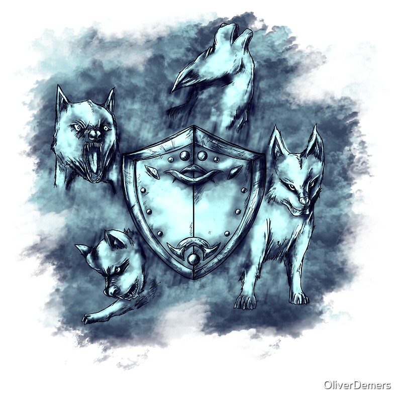 "Wolf Shield 04" by OliverDemers Redbubble