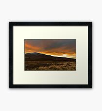 Ben Rinnes at sunset. Framed Print