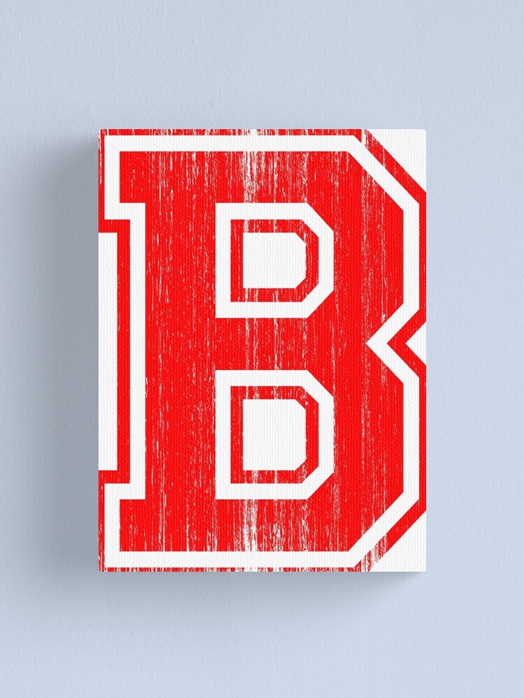 "Big Red Letter B" Canvas Print By Adamcampen | Redbubble