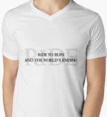 Ride To Ruin Men's V-Neck T-Shirt