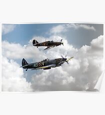 RAF Fighting Pair Poster