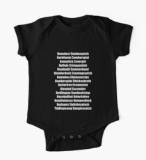 Beneduct Cumberpatch (centred text) One Piece - Short Sleeve
