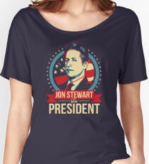 Jon Stewart for President Women's Relaxed Fit T-Shirt