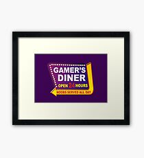 Gamers Diner Framed Print