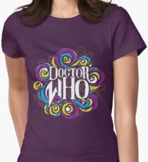 Whimsically Wibbly Wobbly Timey Wimey - Dark Shirt The Second Women's Fitted T-Shirt