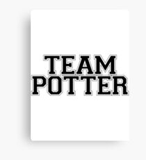 TEAM POTTER Canvas Print