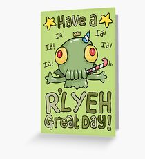 Cthulhu Birthday Card! Greeting Card