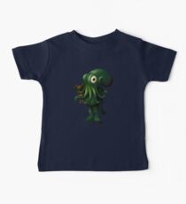 H P Lovecraft Baby Cthulhu with Teddy Baby Tee
