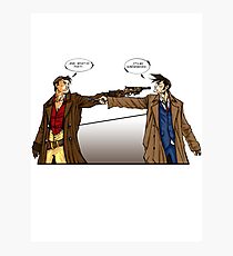 Captain Reynolds vs The Doctor Photographic Print