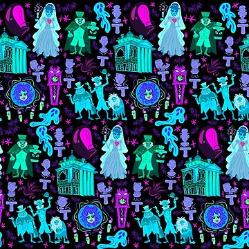 Disney The Haunted Mansion Wallpaper Print Tapestry Throw - BoxLunch  Exclusive