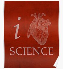 I Heart Science Poster Poster