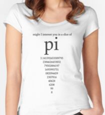 Slice of Pi Humor Nerdy Math Science Shirt Tailliertes Rundhals-Shirt