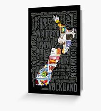 New Zealand NZ Aotearoa Stamp Greeting Card
