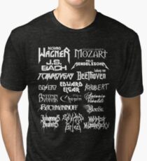 Heavy Metal-style Classical Composers Tri-blend T-Shirt
