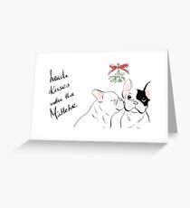 French Kisses Christmas Edition Greeting Card