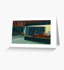 Tarjeta de felicitación Art Giraffe- Nighthawks