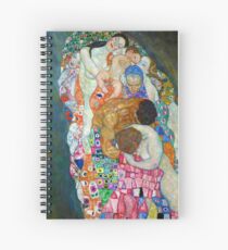 Gustav Klimt - Death and Life Spiral Notebook