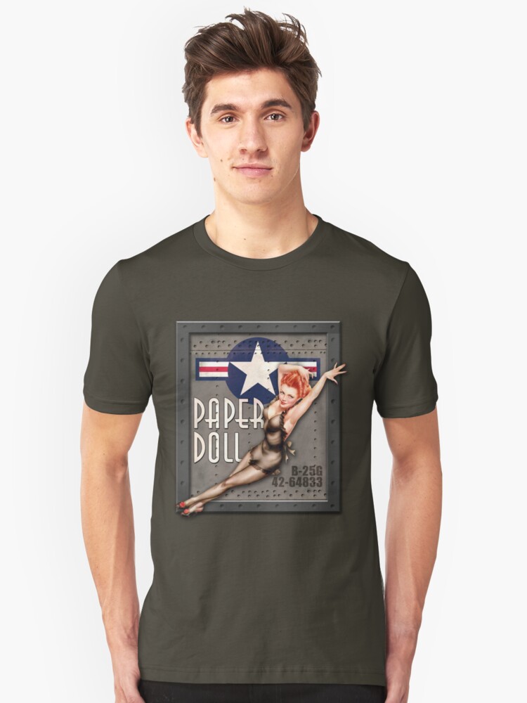 &quot;&quot;Paper Doll&quot; WWII Nose Art&quot; Tshirt by bdorough Redbubble