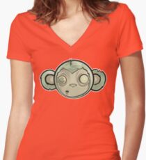 That Zombie Monkey Tho Women's Fitted V-Neck T-Shirt