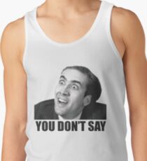 Nicolas Cage Meme Tank Top