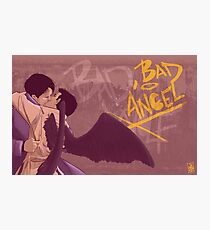Bad, Bad Angel (Black Wings Version) Photographic Print