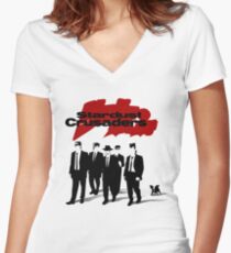 Camiseta entallada de cuello en V Perros Jojo Reservoir