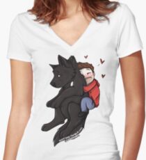 sterek Women's Fitted V-Neck T-Shirt