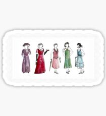 Downton Inspired Fashion Sticker