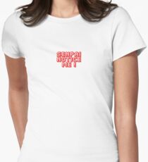 Senpai Notice Me! Women's Fitted T-Shirt